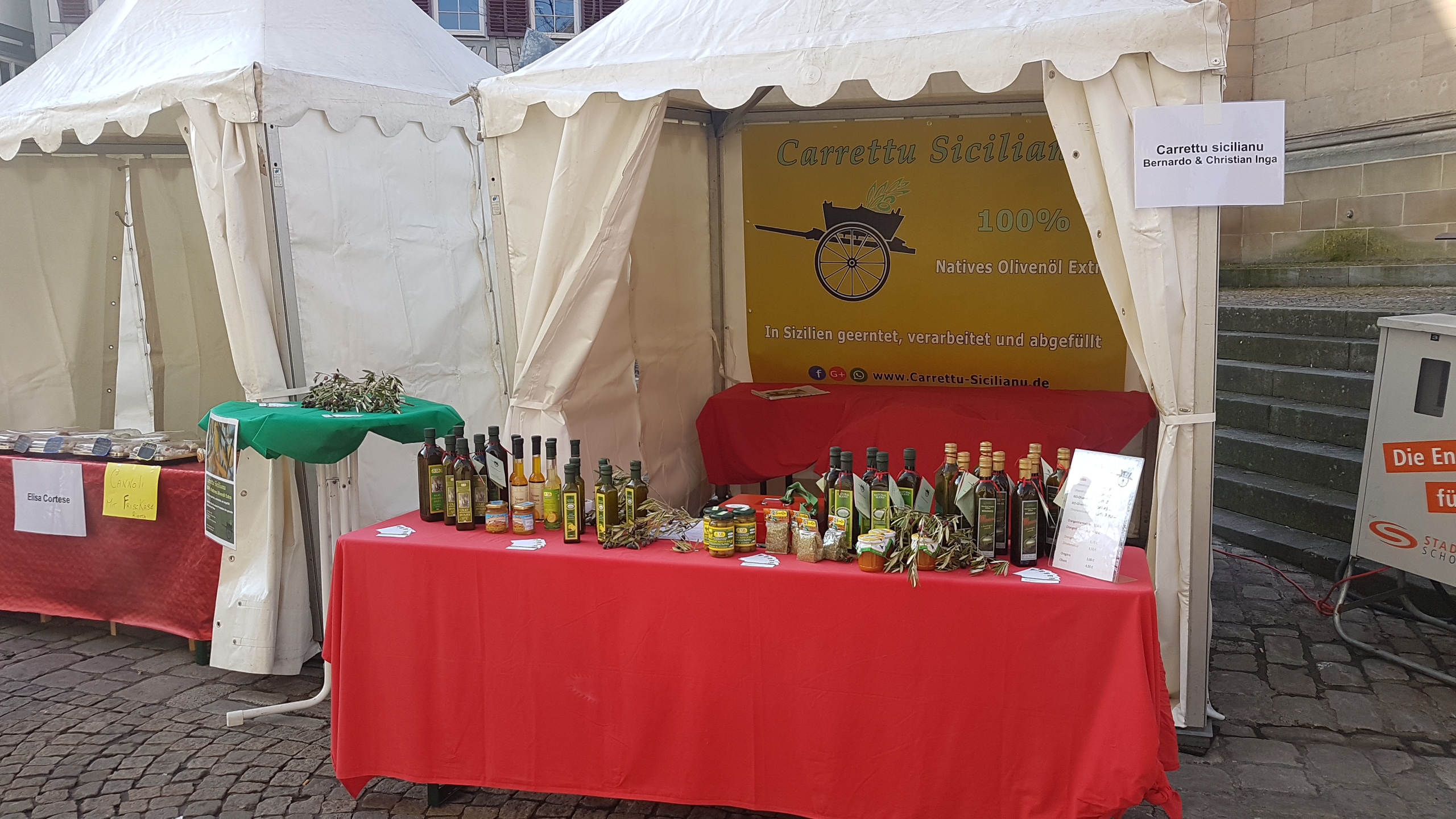 Marktstand in Schorndorf